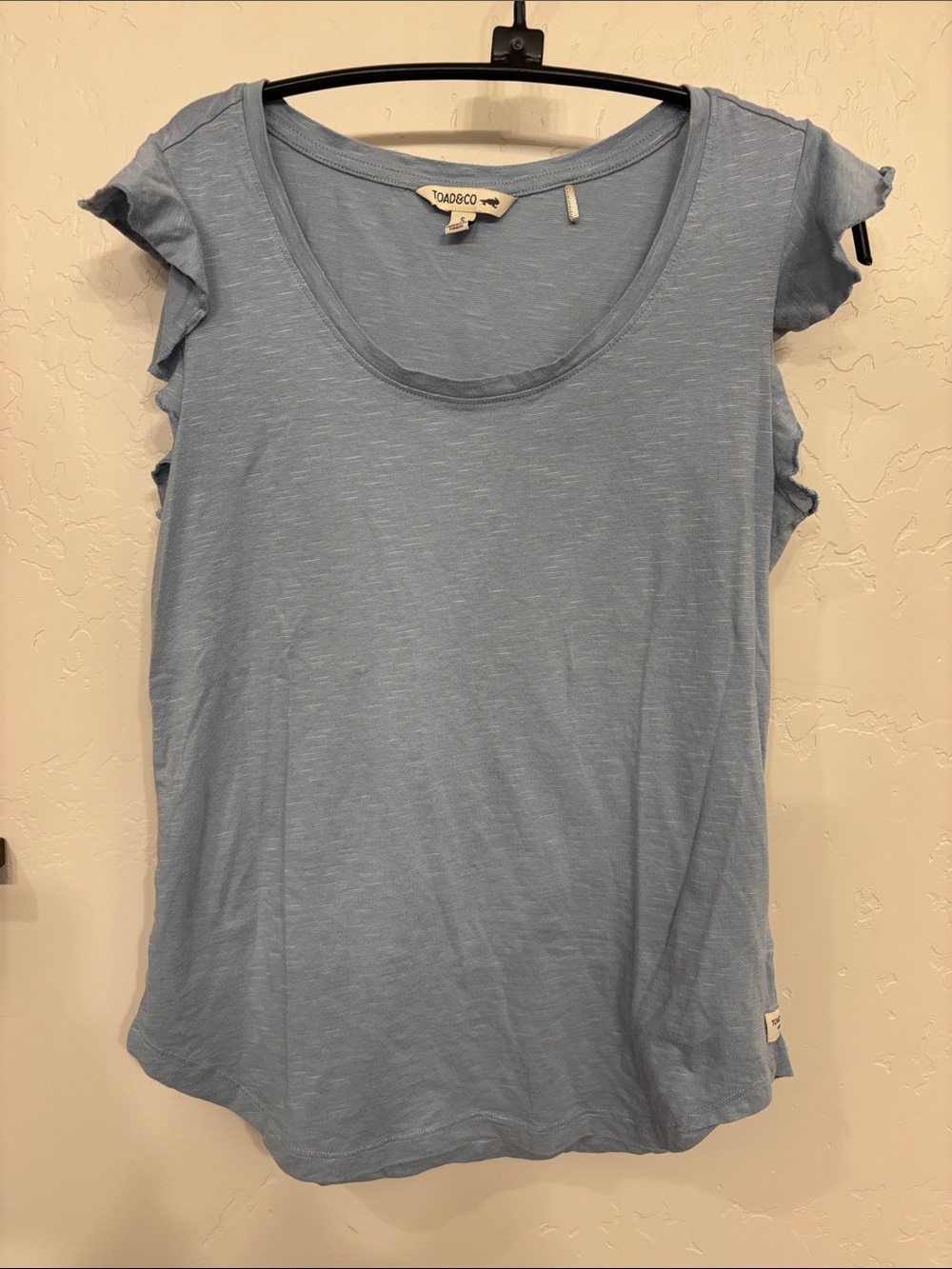 Toad & Co Rufflita tee, S, blue